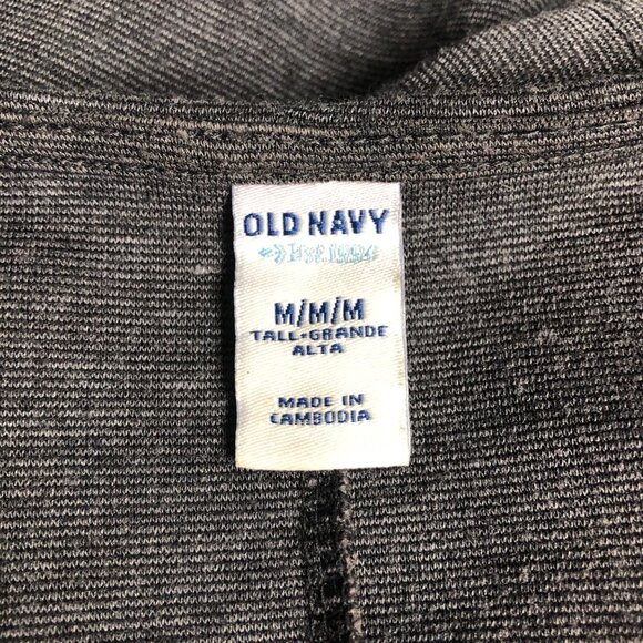 Old Navy Dress Womens Size Medium Charcoal Gray Long Sleeve Knit Sheath Office - Picture 5 of 8